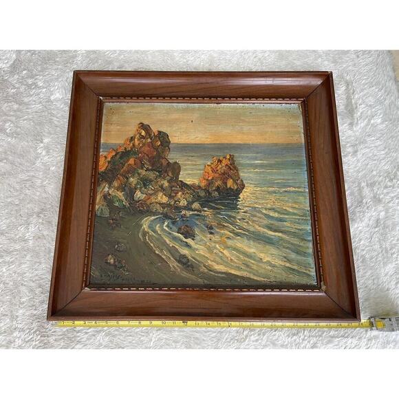 E. Masias Marina In Paita Oil Painting 1923 Peru - Picture 8 of 9